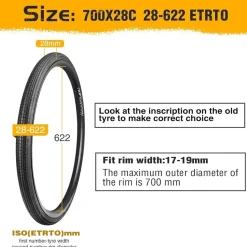2er Pack MEGHNA Rennrad Reifen 700x28c/32c/35c Fahrradreifen Road Bike Tires