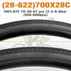 2er Pack MEGHNA Rennrad Reifen 700x28c/32c/35c Fahrradreifen Road Bike Tires