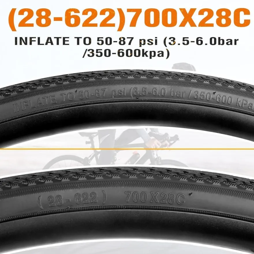 2er Pack MEGHNA Rennrad Reifen 700x28c/32c/35c Fahrradreifen Road Bike Tires