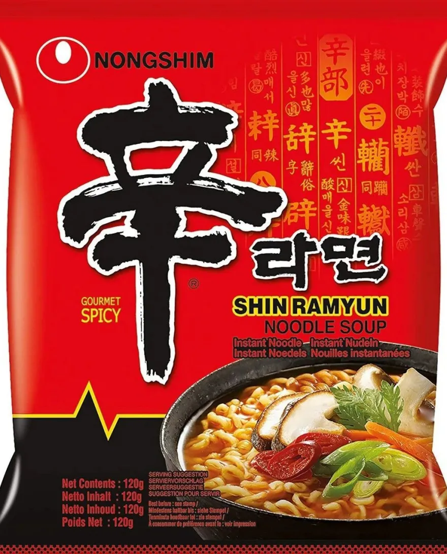 5er-Pack Nongshim Instantnudeln Shin Ramyun 120g
