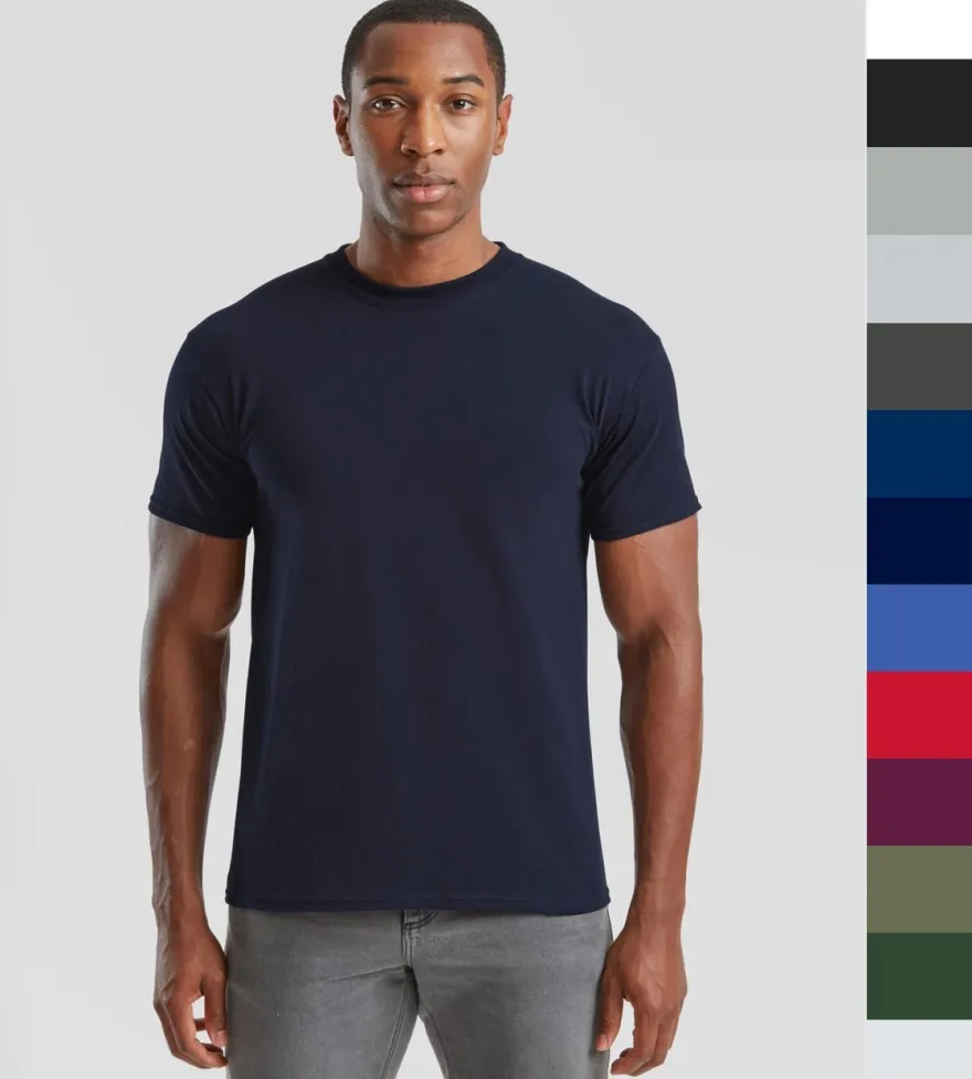 10er Pack T-Shirts FRUIT OF THE LOOM 18 Farben Super Premium Tee 61-044-0 NEU