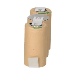 3er Reihe Akku Sub-C 3000mAh 3,6V NiMH mit Lötfahne im Pappmantel