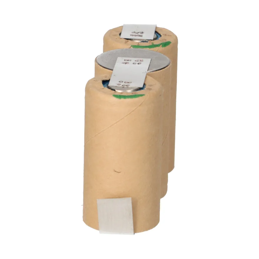 3er Reihe Akku Sub-C 3000mAh 3,6V NiMH mit Lötfahne im Pappmantel