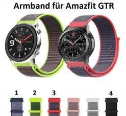 Ersatzband für Samsung Galaxy Watch 4 Nylon Armband Ersatz - anschmiegsam TOP !