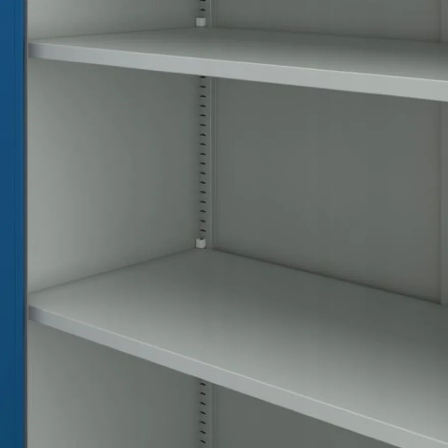 4er Set Aktenschrank Metallschrank Büroschrank 185 cm x 90 cm x 40 cm Grau/Blau
