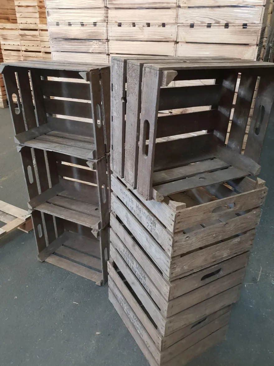 8er set alte Obstkisten