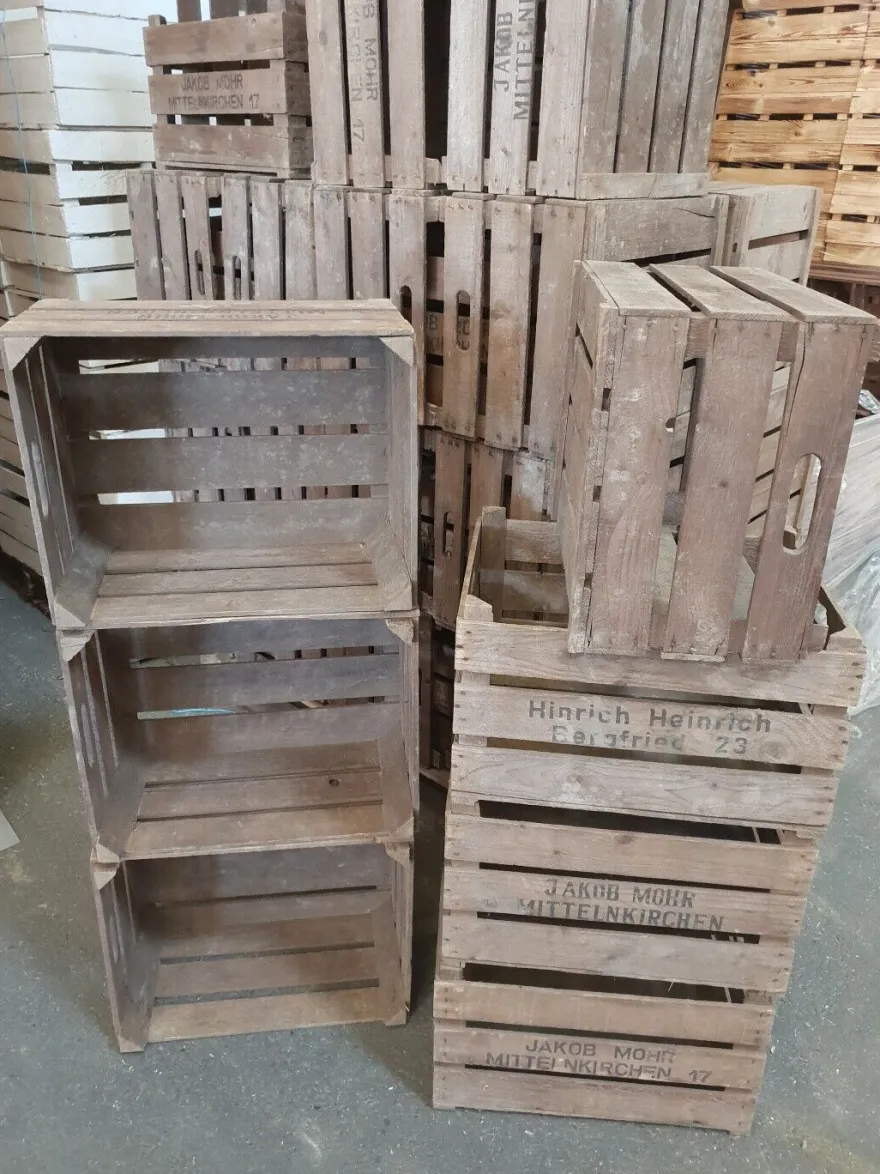 8er set alte Obstkisten