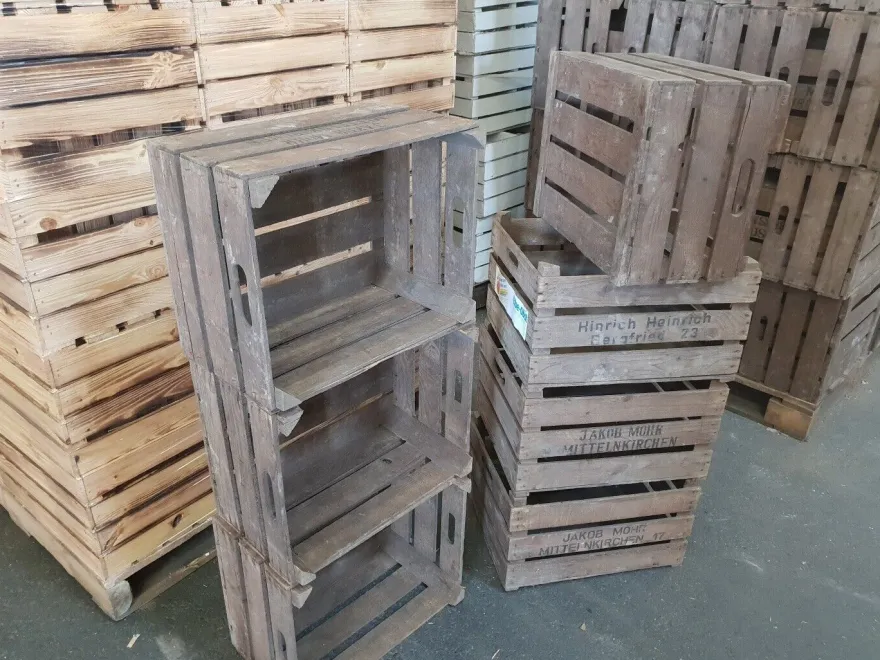 8er set alte Obstkisten