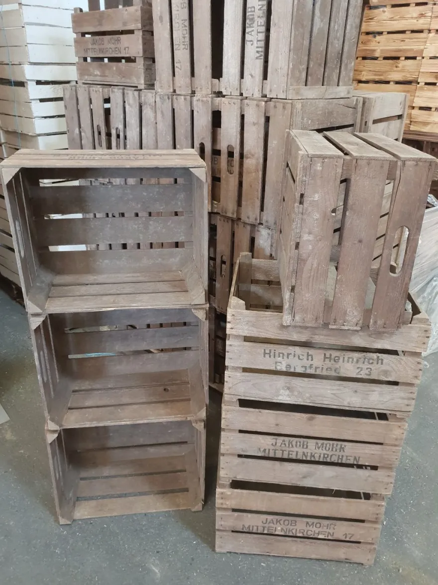 8er set alte Obstkisten