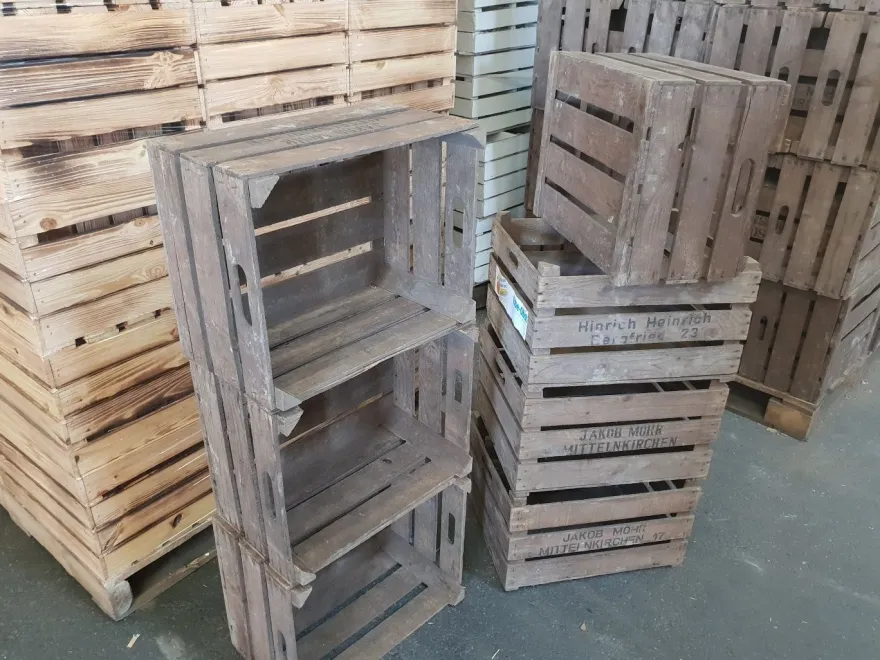 8er set alte Obstkisten