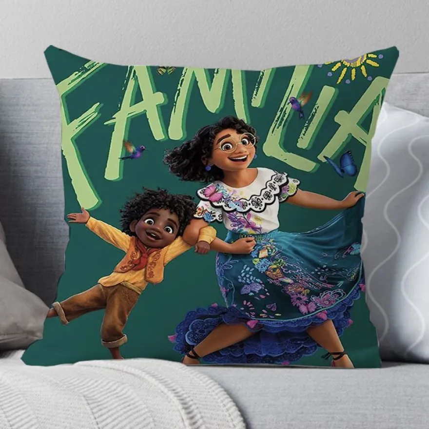 2er Set Encanto Kissenbezüge Mirabel Dekokissen Kissenhülle für Couch Sofa Home Deko