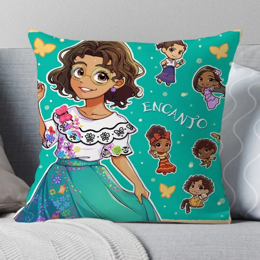 2er Set Encanto Kissenbezüge Mirabel Dekokissen Kissenhülle für Couch Sofa Home Deko