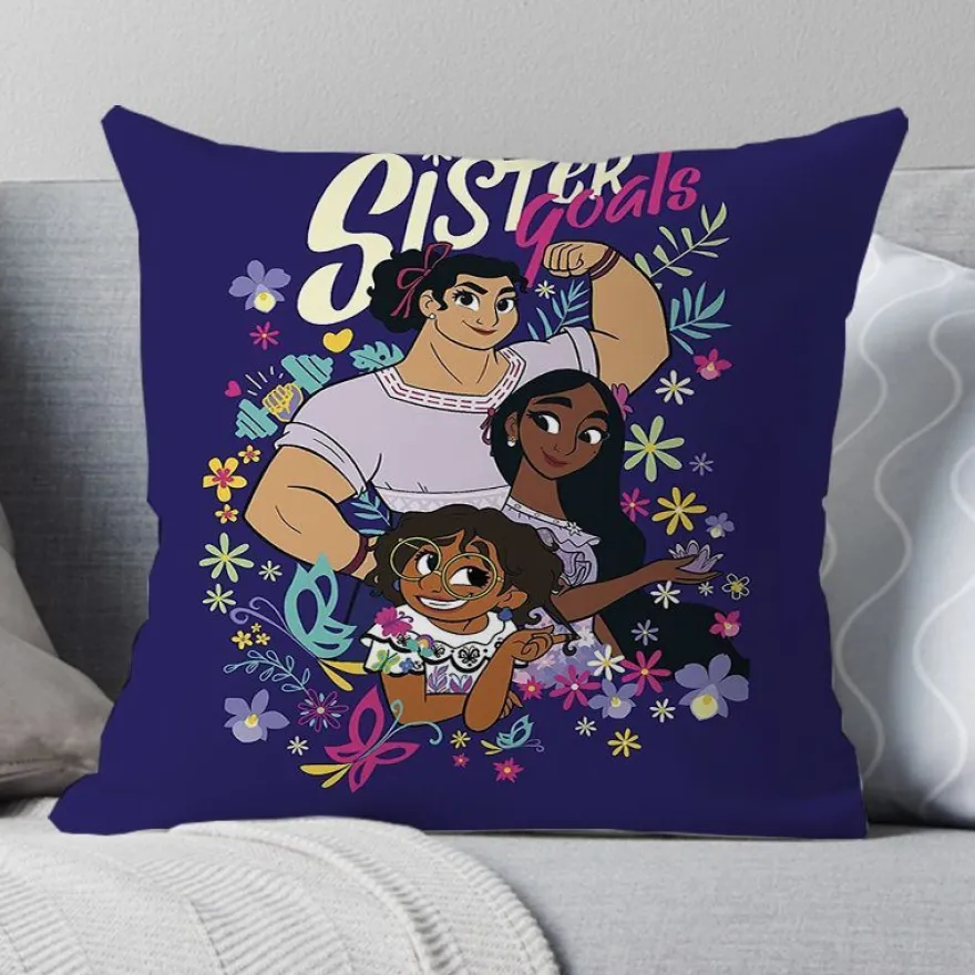 2er Set Encanto Kissenbezüge Mirabel Dekokissen Kissenhülle für Couch Sofa Home Deko