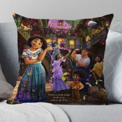 2er Set Encanto Kissenbezüge Mirabel Dekokissen Kissenhülle für Couch Sofa Home Deko
