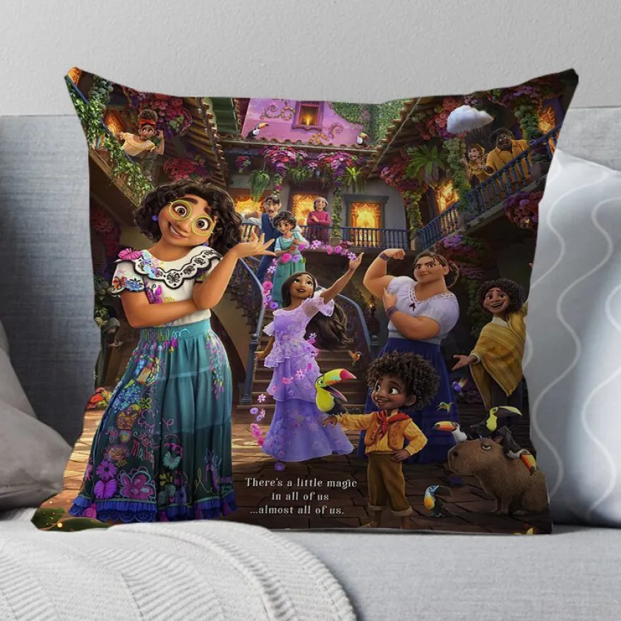 2er Set Encanto Kissenbezüge Mirabel Dekokissen Kissenhülle für Couch Sofa Home Deko