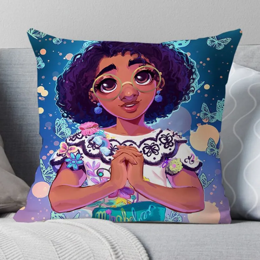 2er Set Encanto Kissenbezüge Mirabel Dekokissen Kissenhülle für Couch Sofa Home Deko