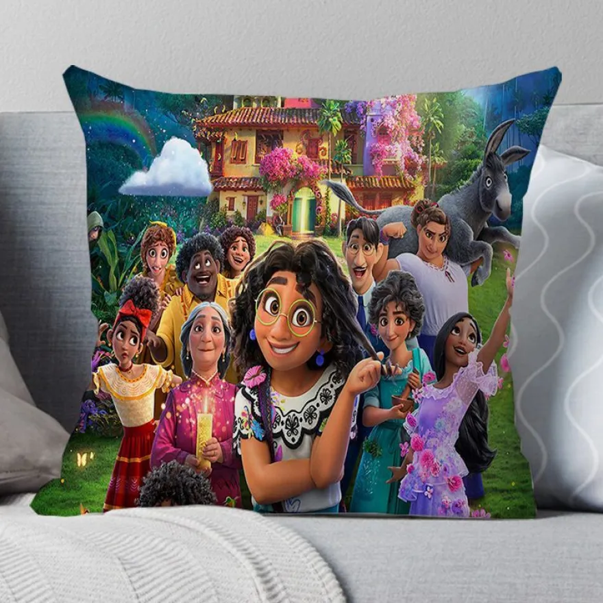 2er Set Encanto Kissenbezüge Mirabel Dekokissen Kissenhülle für Couch Sofa Home Deko