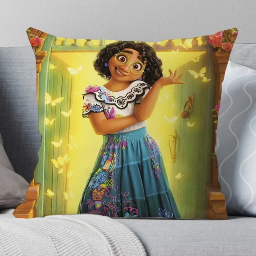 2er Set Encanto Kissenbezüge Mirabel Dekokissen Kissenhülle für Couch Sofa Home Deko