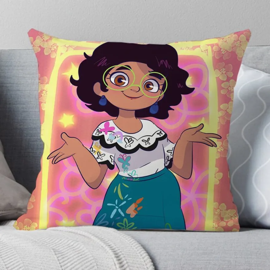 2er Set Encanto Kissenbezüge Mirabel Dekokissen Kissenhülle für Couch Sofa Home Deko