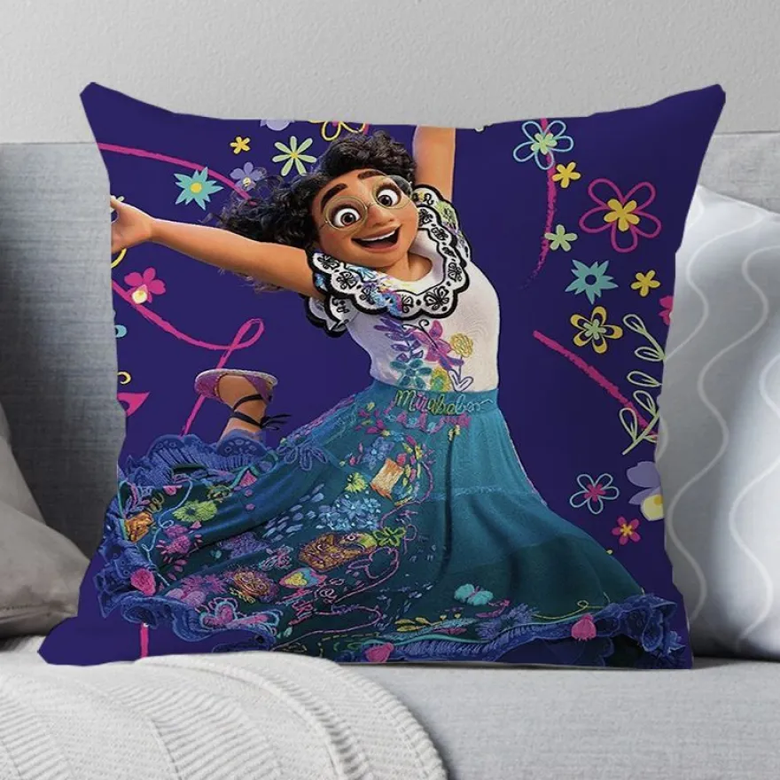 2er Set Encanto Kissenbezüge Mirabel Dekokissen Kissenhülle für Couch Sofa Home Deko