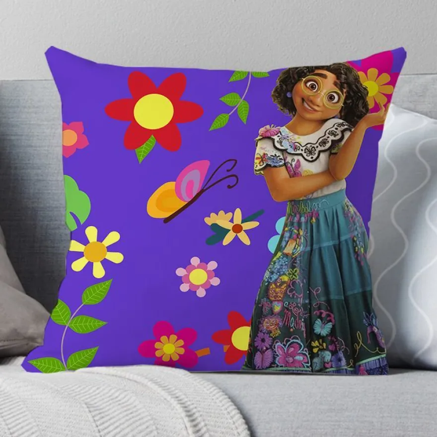 2er Set Encanto Kissenbezüge Mirabel Dekokissen Kissenhülle für Couch Sofa Home Deko