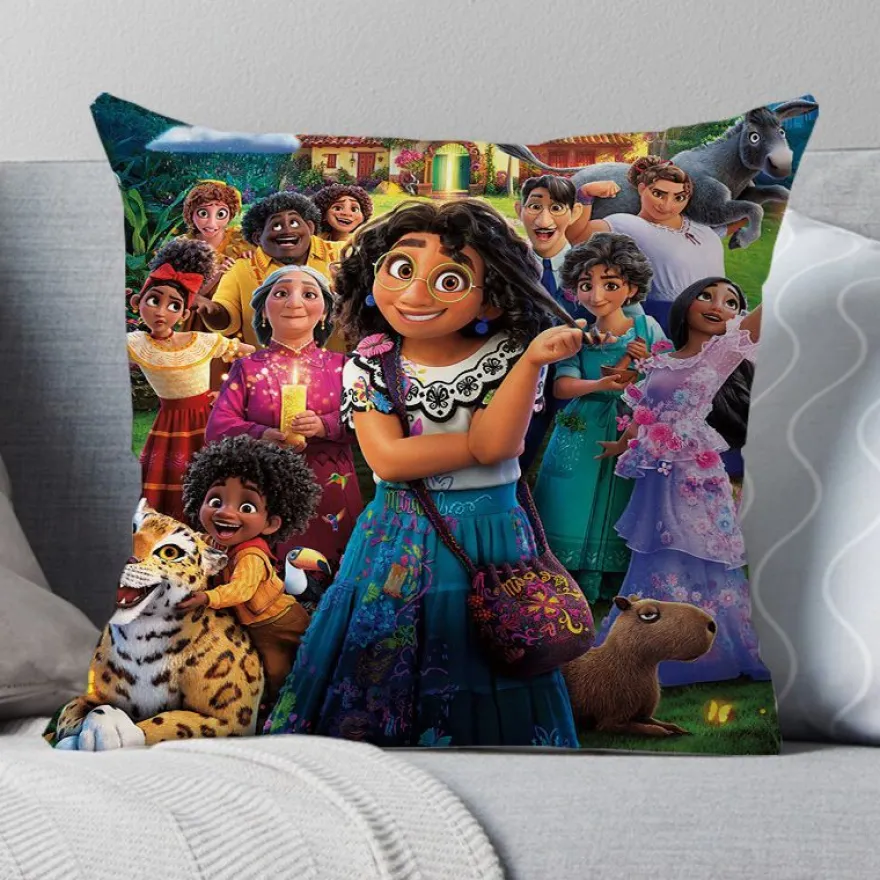 2er Set Encanto Kissenbezüge Mirabel Dekokissen Kissenhülle für Couch Sofa Home Deko