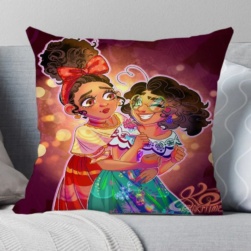 2er Set Encanto Kissenbezüge Mirabel Dekokissen Kissenhülle für Couch Sofa Home Deko