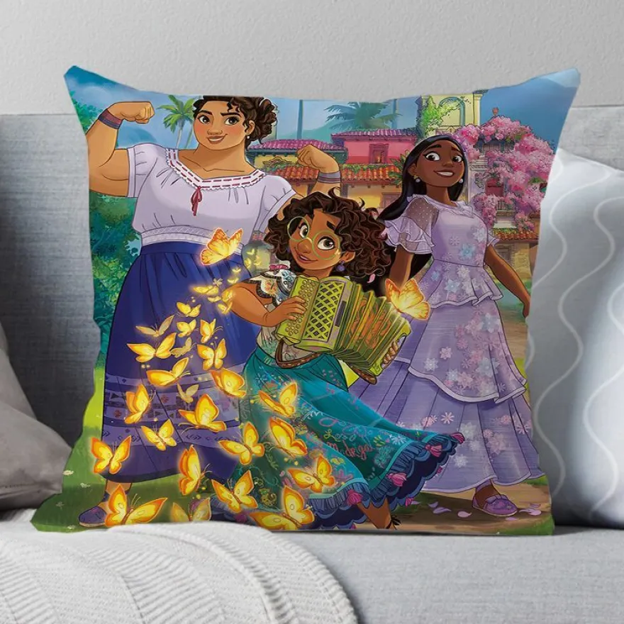 2er Set Encanto Kissenbezüge Mirabel Dekokissen Kissenhülle für Couch Sofa Home Deko