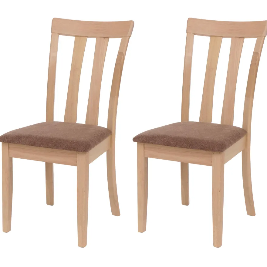 2er-Set Esszimmerstuhl HWC-G46, Küchenstuhl Stuhl, Stoff/Textil Massiv-Holz