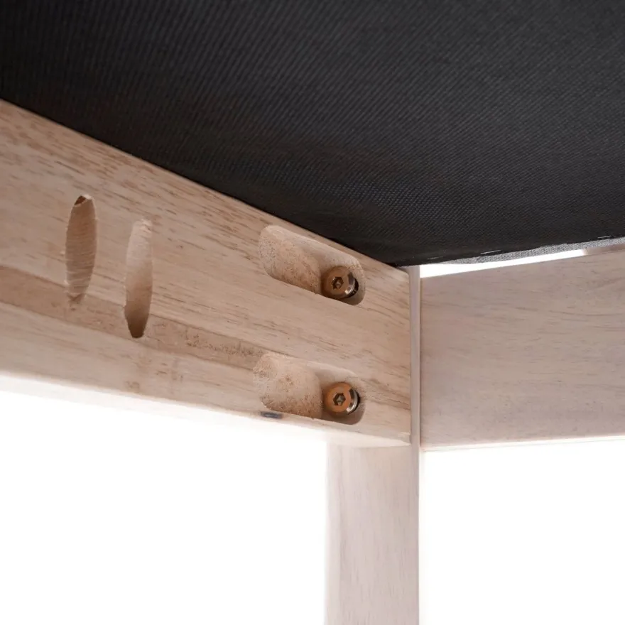2er-Set Esszimmerstuhl HWC-G46, Küchenstuhl Stuhl, Stoff/Textil Massiv-Holz