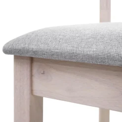 2er-Set Esszimmerstuhl HWC-G46, Küchenstuhl Stuhl, Stoff/Textil Massiv-Holz