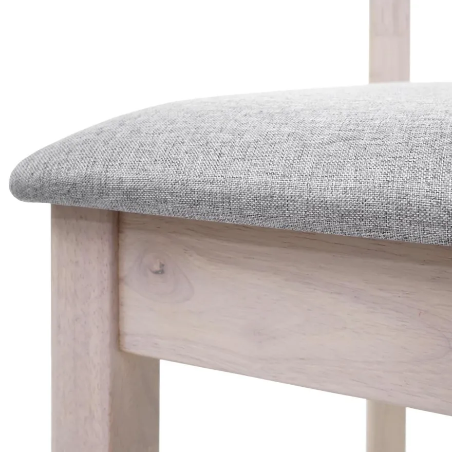 2er-Set Esszimmerstuhl HWC-G46, Küchenstuhl Stuhl, Stoff/Textil Massiv-Holz