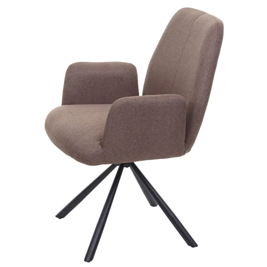 6er-Set Esszimmerstuhl HWC-H71, Küchenstuhl Lehnstuhl Stuhl, Stoff/Textil Stahl