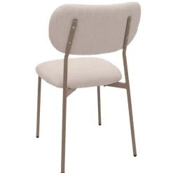 6er-Set Esszimmerstuhl HWC-O26, Stuhl, Cord (330g/m²) Stoff/Textil Metall