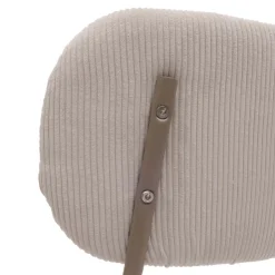 6er-Set Esszimmerstuhl HWC-O26, Stuhl, Cord (330g/m²) Stoff/Textil Metall