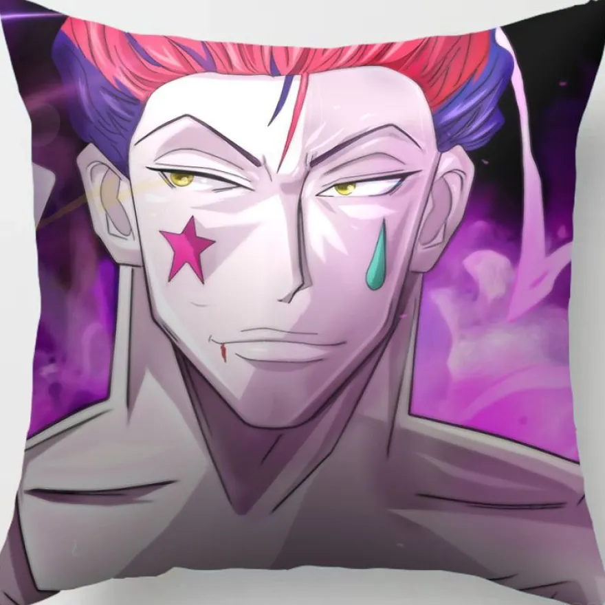 2er Set Hunter × Hunter Kissenbezüge Anime Dekokissen Kissenhülle für Sofa Home Deko