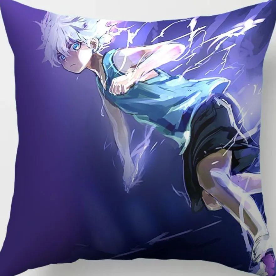 2er Set Hunter × Hunter Kissenbezüge Anime Dekokissen Kissenhülle für Sofa Home Deko