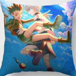 2er Set Hunter × Hunter Kissenbezüge Anime Dekokissen Kissenhülle für Sofa Home Deko