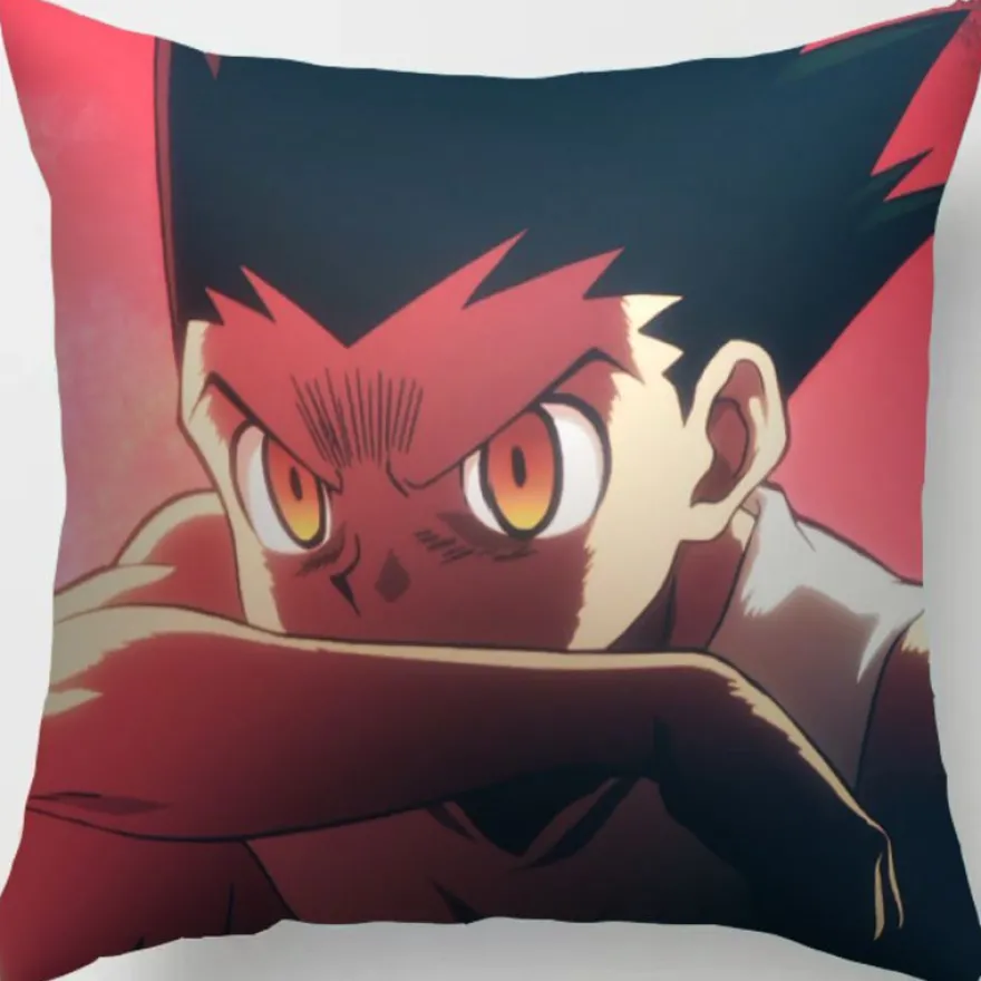 2er Set Hunter × Hunter Kissenbezüge Anime Dekokissen Kissenhülle für Sofa Home Deko