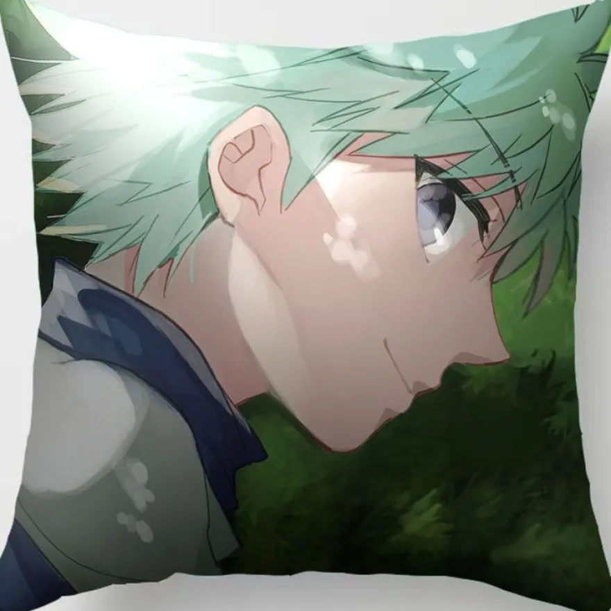 2er Set Hunter × Hunter Kissenbezüge Anime Dekokissen Kissenhülle für Sofa Home Deko