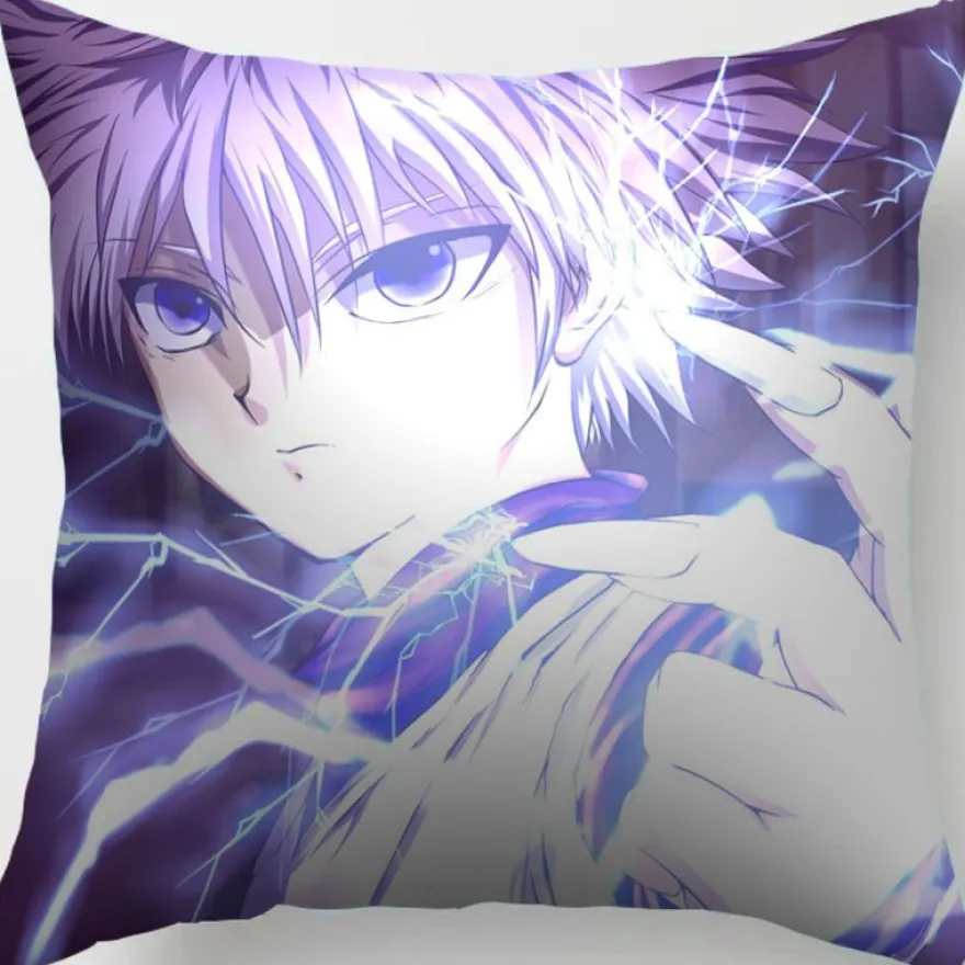2er Set Hunter × Hunter Kissenbezüge Anime Dekokissen Kissenhülle für Sofa Home Deko