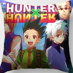 2er Set Hunter × Hunter Kissenbezüge Anime Dekokissen Kissenhülle für Sofa Home Deko
