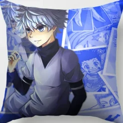 2er Set Hunter × Hunter Kissenbezüge Anime Dekokissen Kissenhülle für Sofa Home Deko