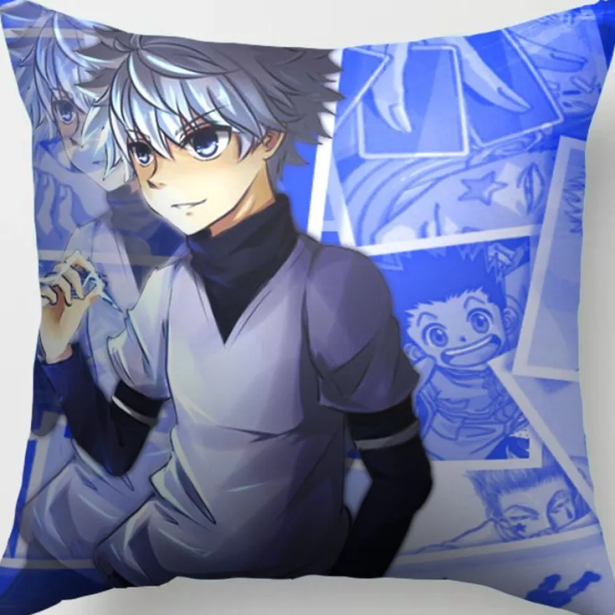 2er Set Hunter × Hunter Kissenbezüge Anime Dekokissen Kissenhülle für Sofa Home Deko