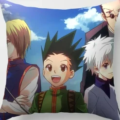 2er Set Hunter × Hunter Kissenbezüge Anime Dekokissen Kissenhülle für Sofa Home Deko