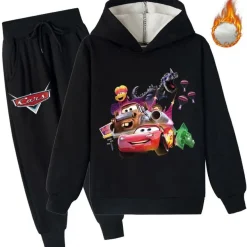 2er Set Junge Hoodie Anzug Cars McQueen Sally Mater Pullover Hose Sweatshirt Pants