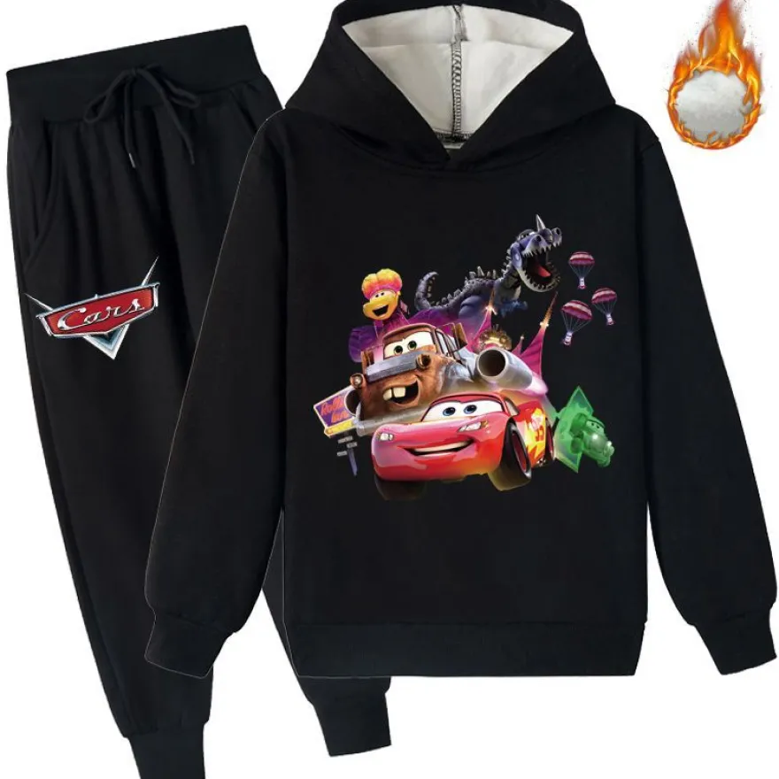 2er Set Junge Hoodie Anzug Cars McQueen Sally Mater Pullover Hose Sweatshirt Pants