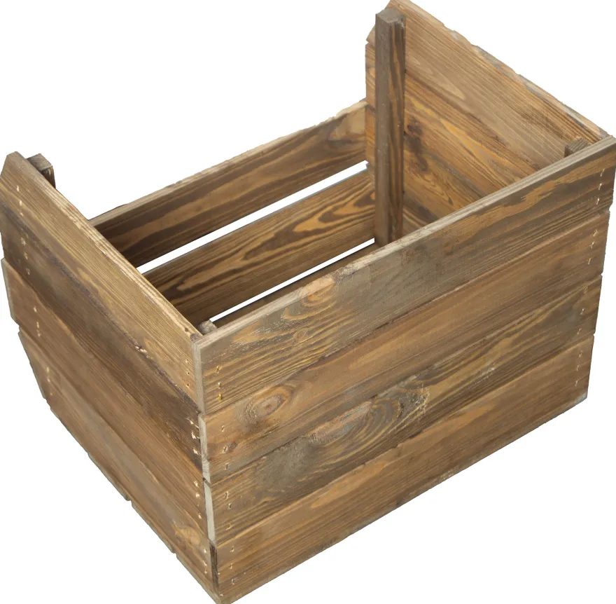3er Set Küchenregal Olaf 40x33x30 cm in palisander Gemüsekiste Obsthorde Gemüsekor