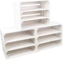 3er set Regalkiste WEIß