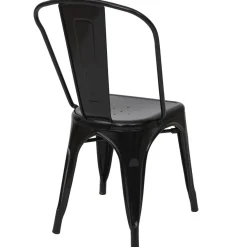 2er-Set Stuhl HWC-A73, Bistrostuhl Stapelstuhl, Metall Industriedesign stapelbar